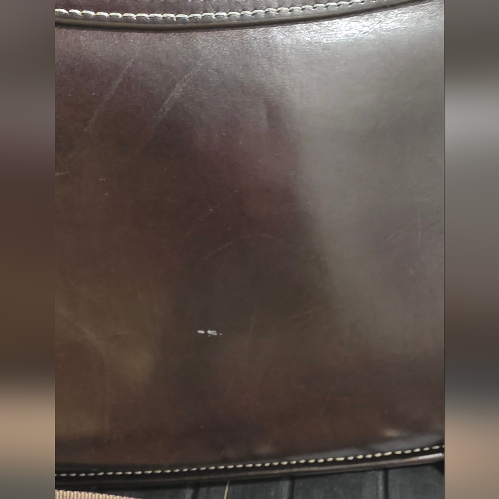 Dooney & Bourke Dark Brown Leather Crossbody Bag - Picture 7 of 9